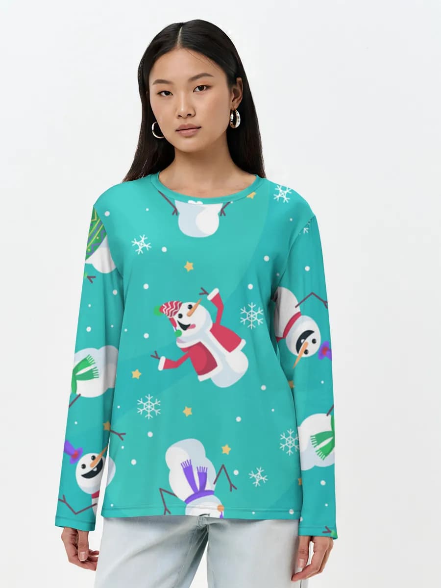 Women's long sleeve shirt. Cotton