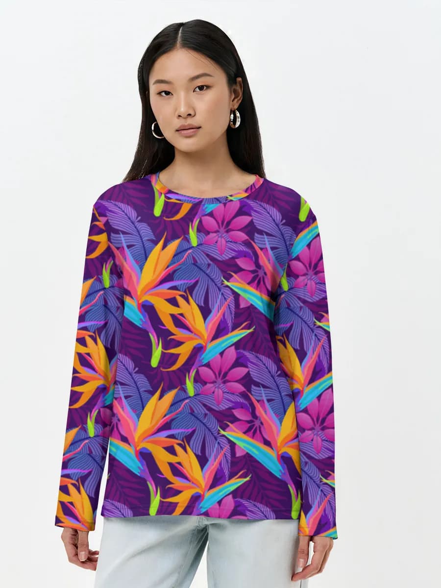 Women's long sleeve shirt. Cotton