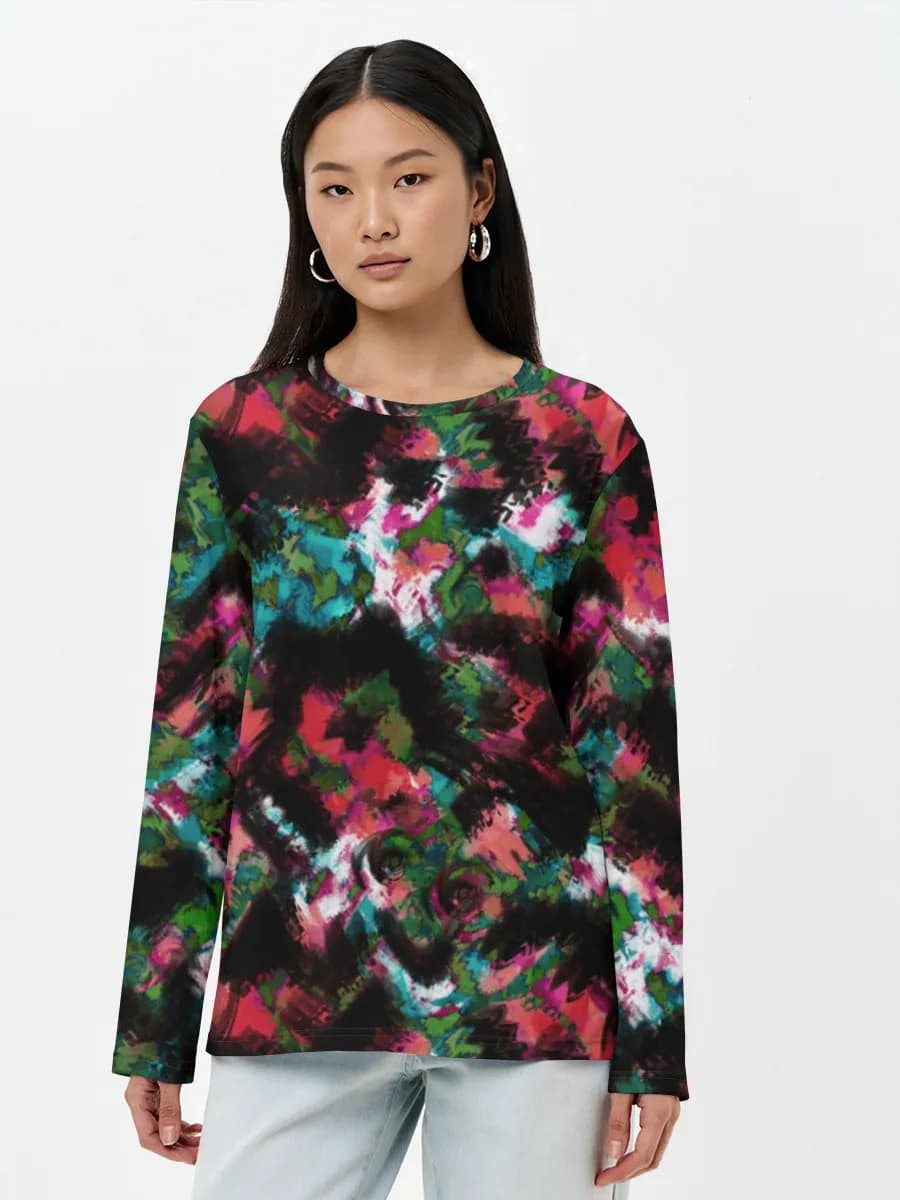 Women's long sleeve shirt. Cotton