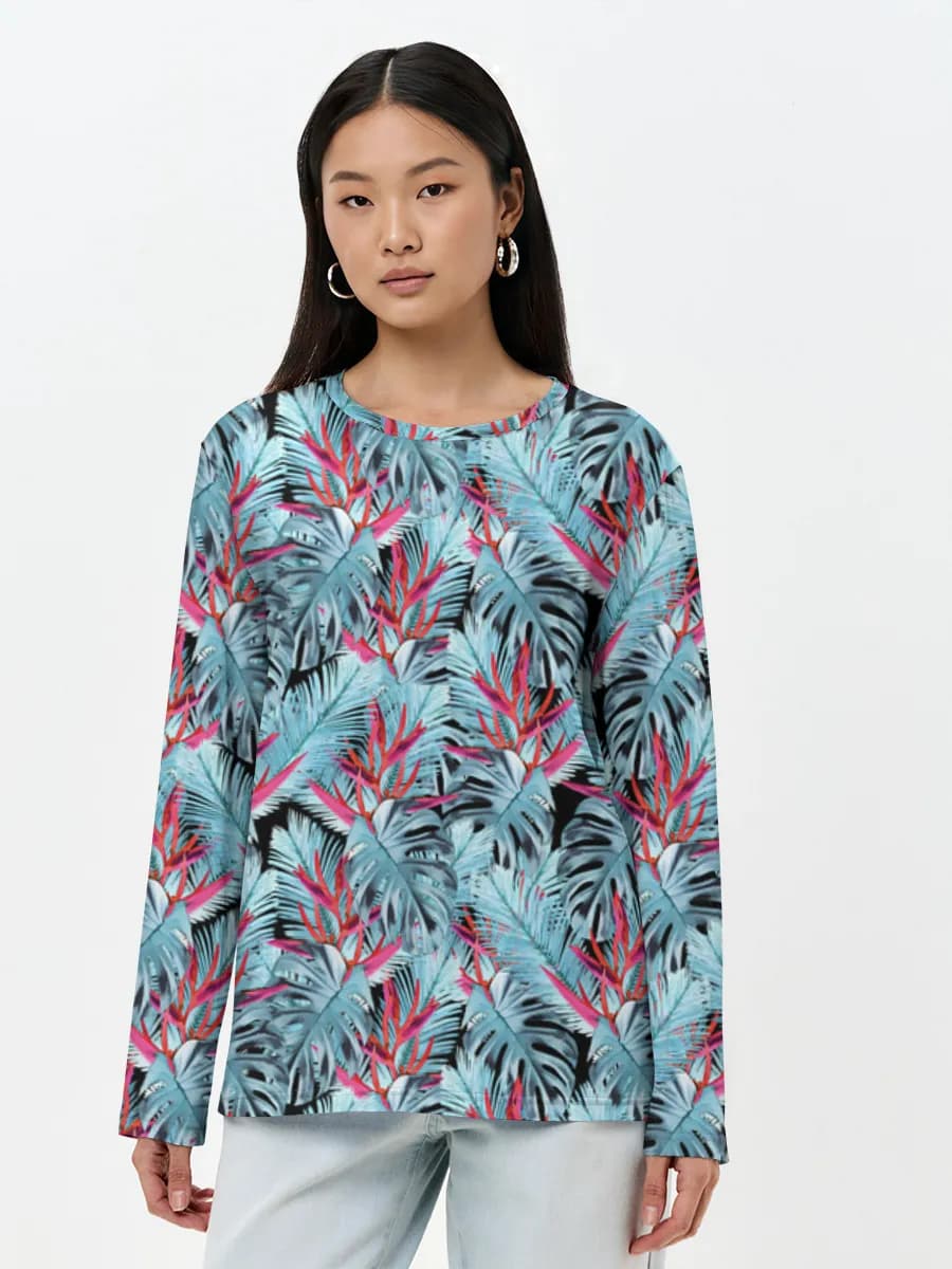 Women's long sleeve shirt. Cotton