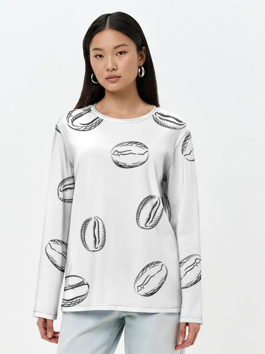 Women's long sleeve shirt. Cotton