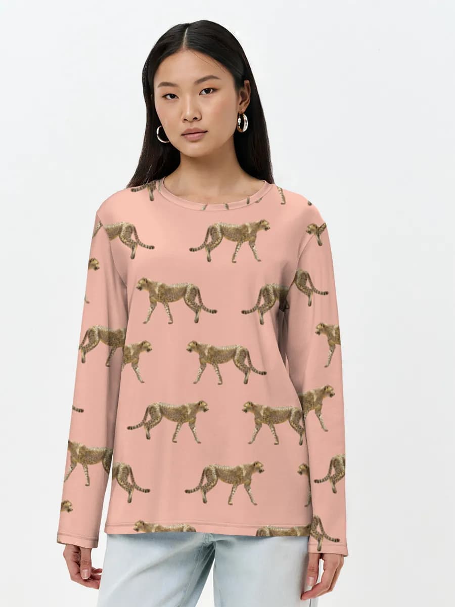 Women's long sleeve shirt. Cotton