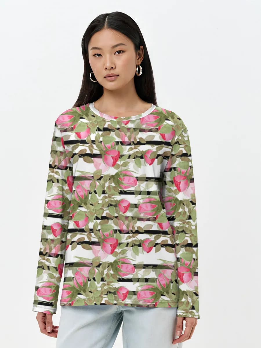 Women's long sleeve shirt. Cotton