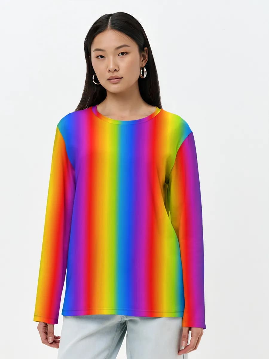 Camisa de manga larga para mujer. Algodón.