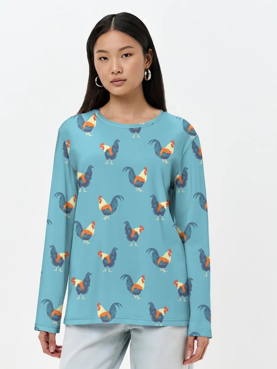 Women's long sleeve shirt. Cotton