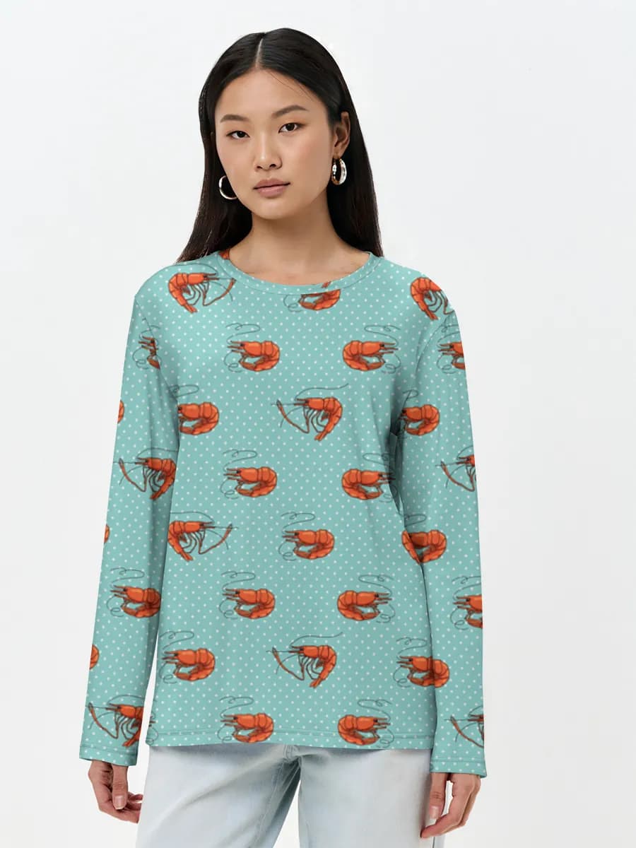 T-shirt Coton Manches Longues Femme