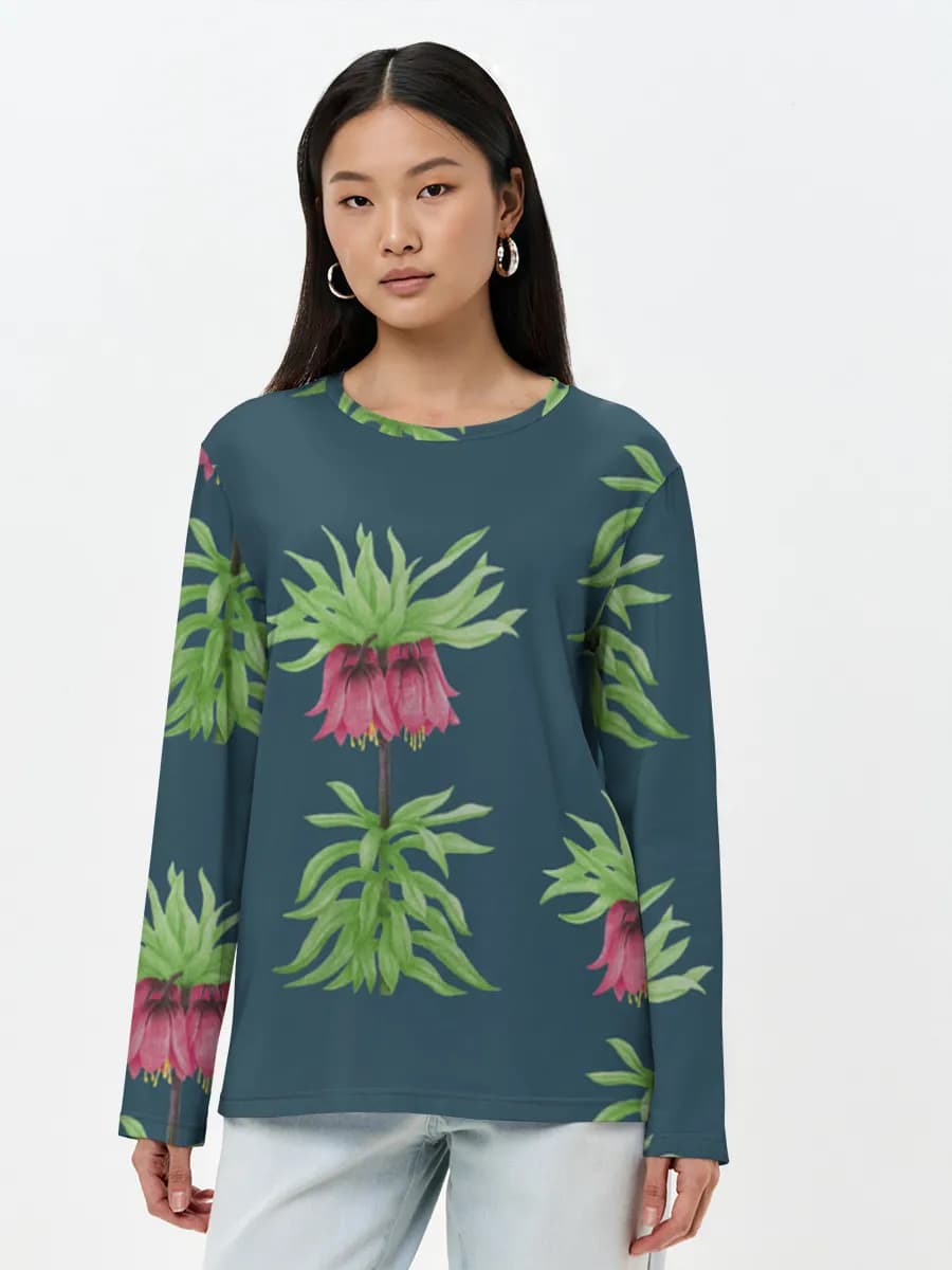 Women's long sleeve shirt. Cotton