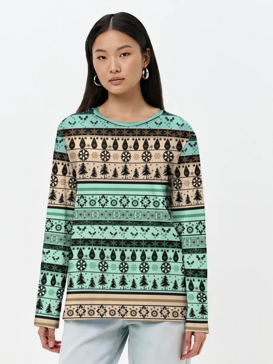 Women's long sleeve shirt. Cotton