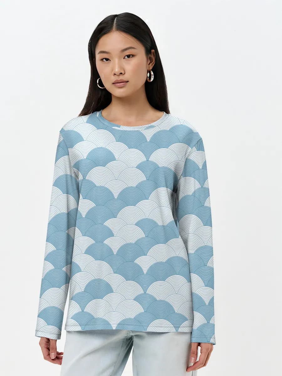 Women's long sleeve shirt. Cotton