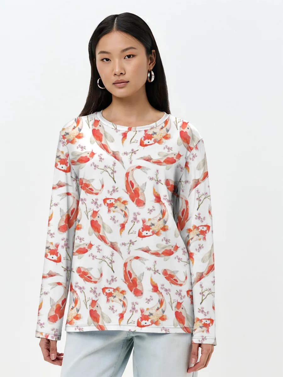 Women's long sleeve shirt. Cotton