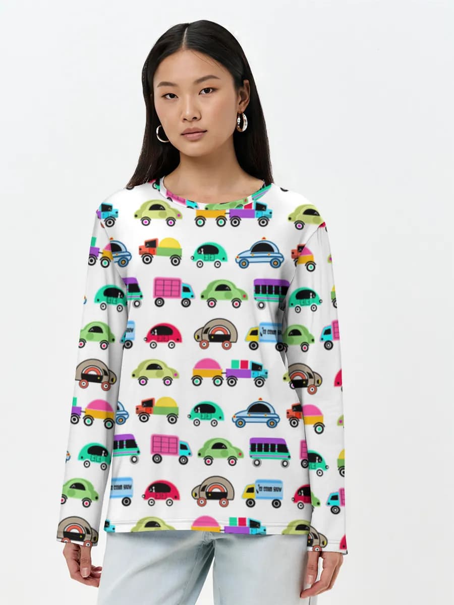 Women's long sleeve shirt. Cotton