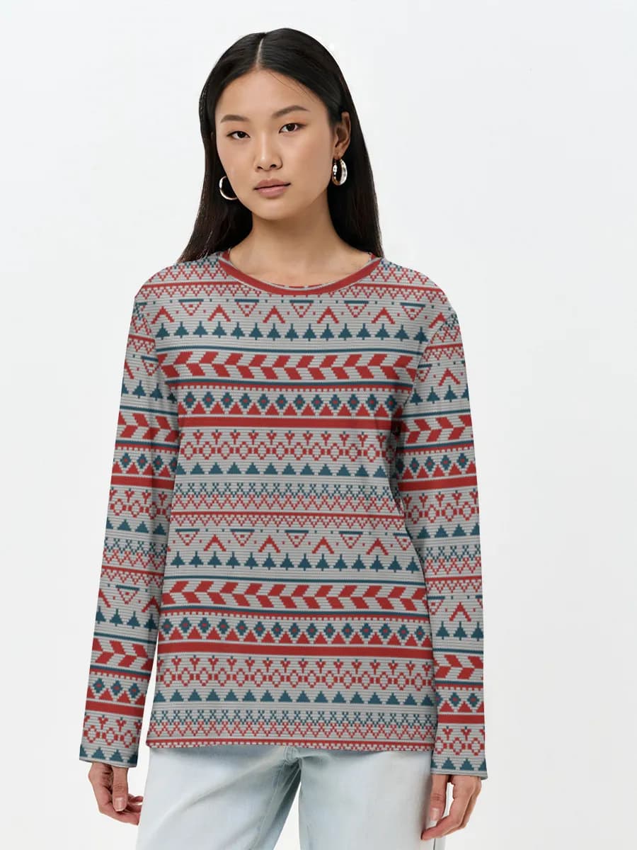 Women's long sleeve shirt. Cotton