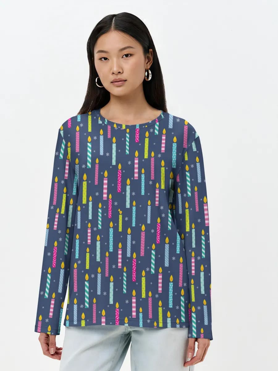 Women's long sleeve shirt. Cotton