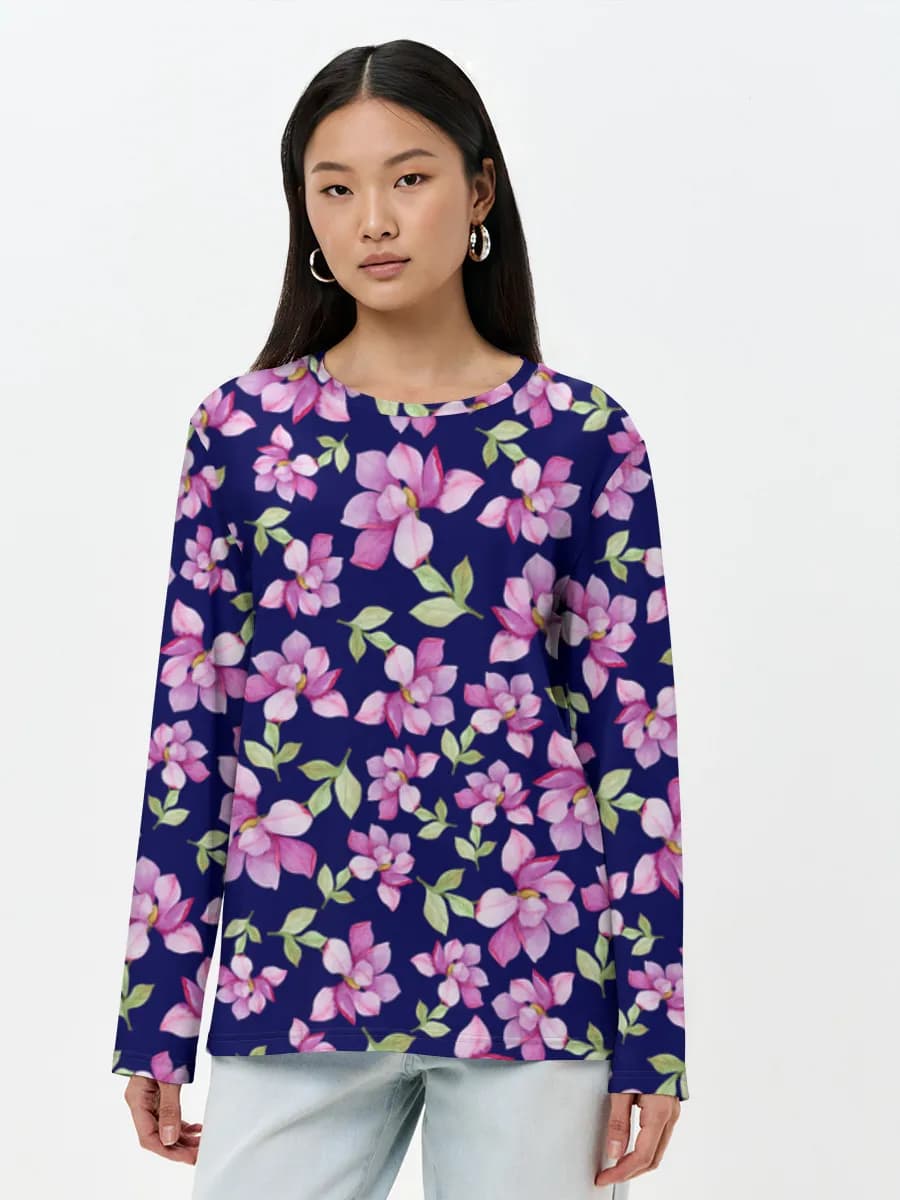 Women's long sleeve shirt. Cotton