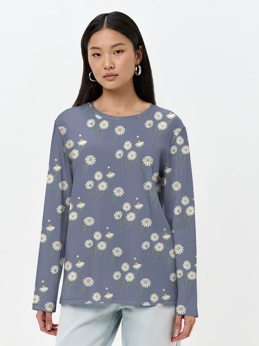 Women's long sleeve shirt. Cotton