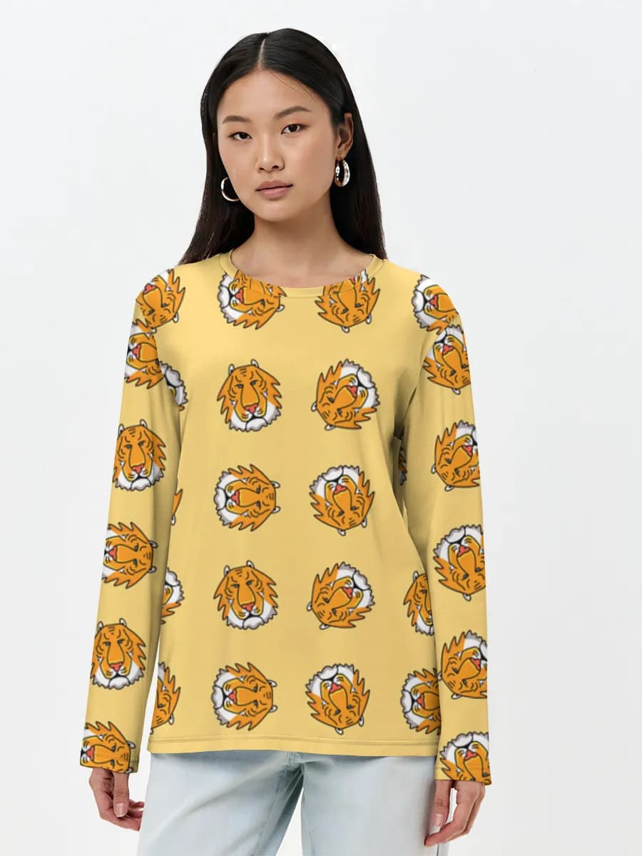 T-shirt Coton Manches Longues Femme