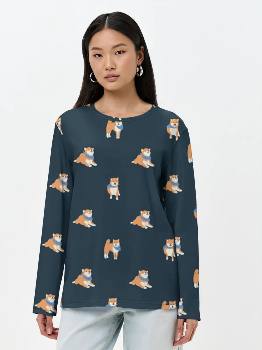 Women's long sleeve shirt. Cotton