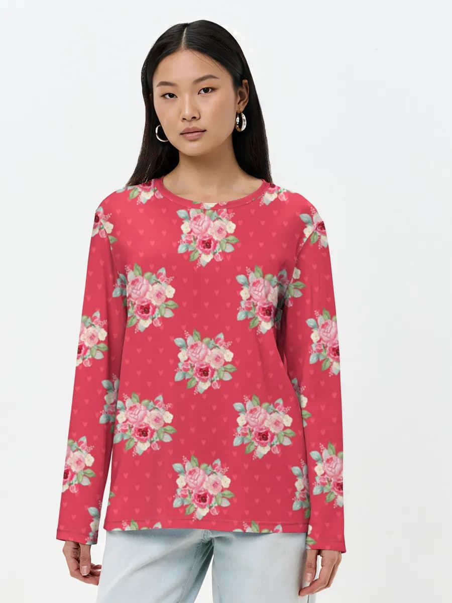 Women's long sleeve shirt. Cotton