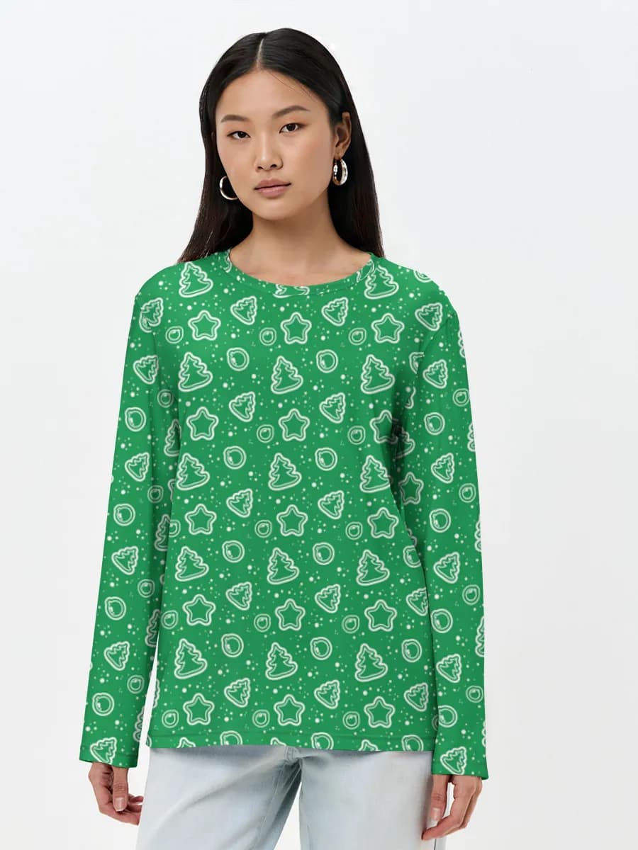 Women's long sleeve shirt. Cotton