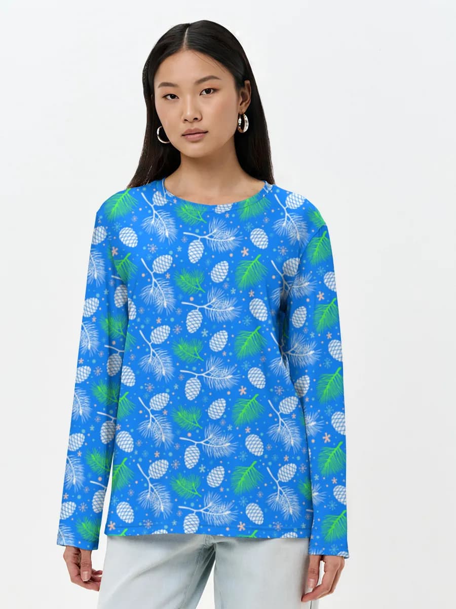 Women's long sleeve shirt. Cotton