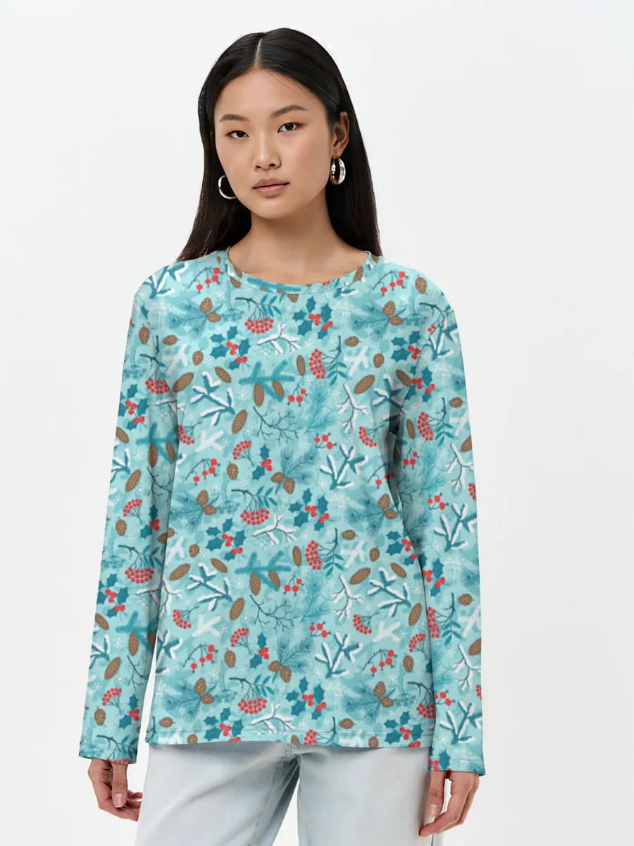 Women's long sleeve shirt. Cotton