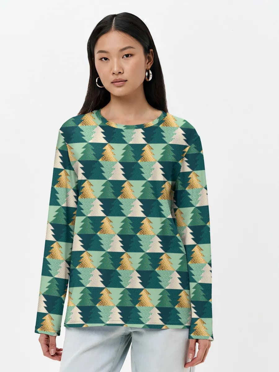 Women's long sleeve shirt. Cotton