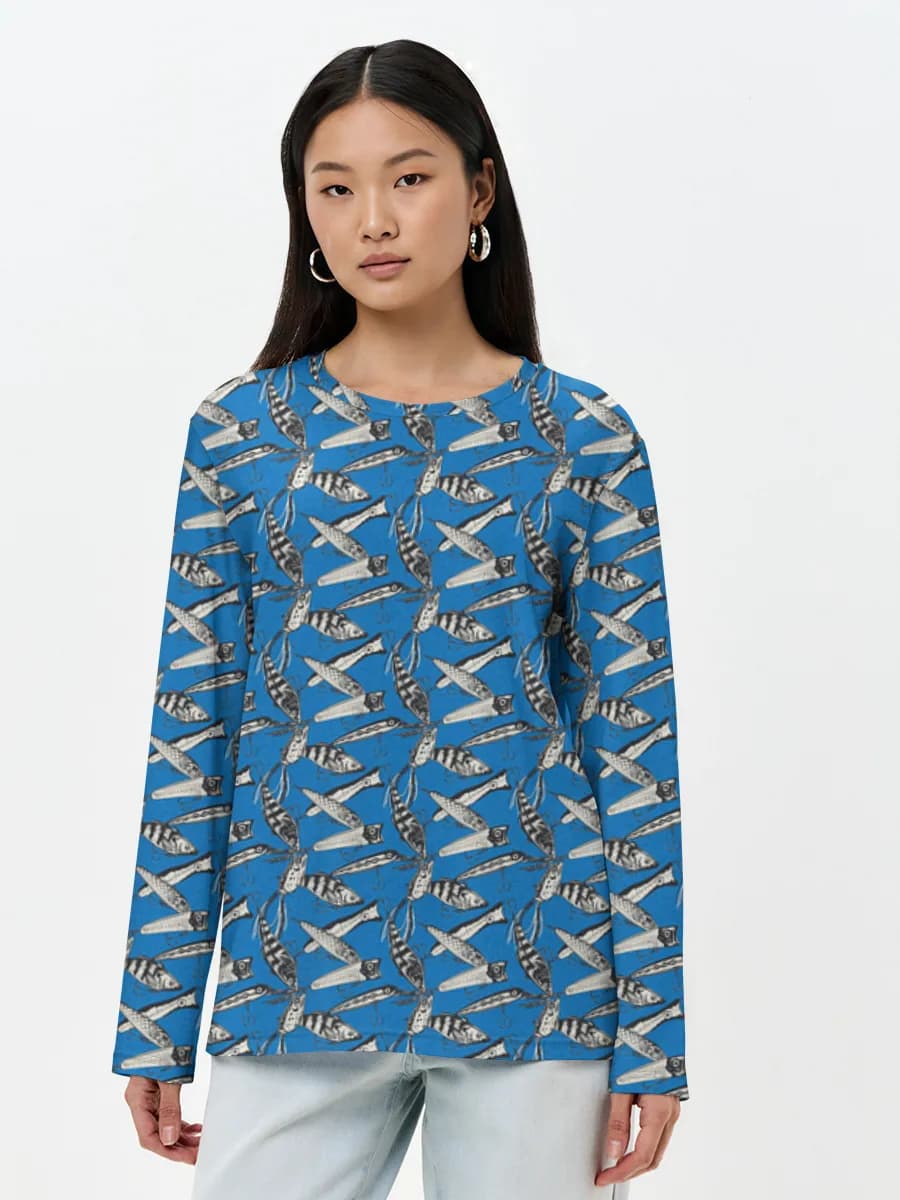 T-shirt Coton Manches Longues Femme