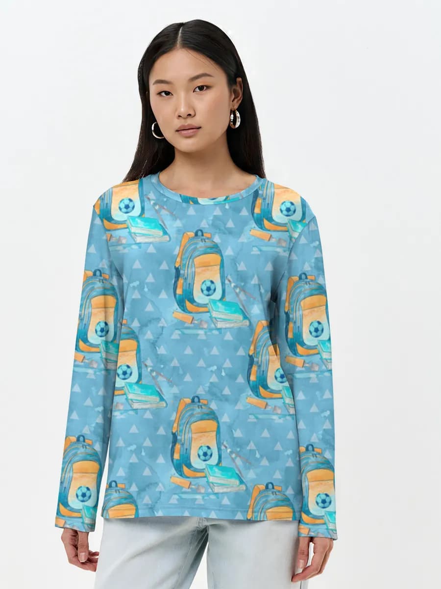 Women's long sleeve shirt. Cotton