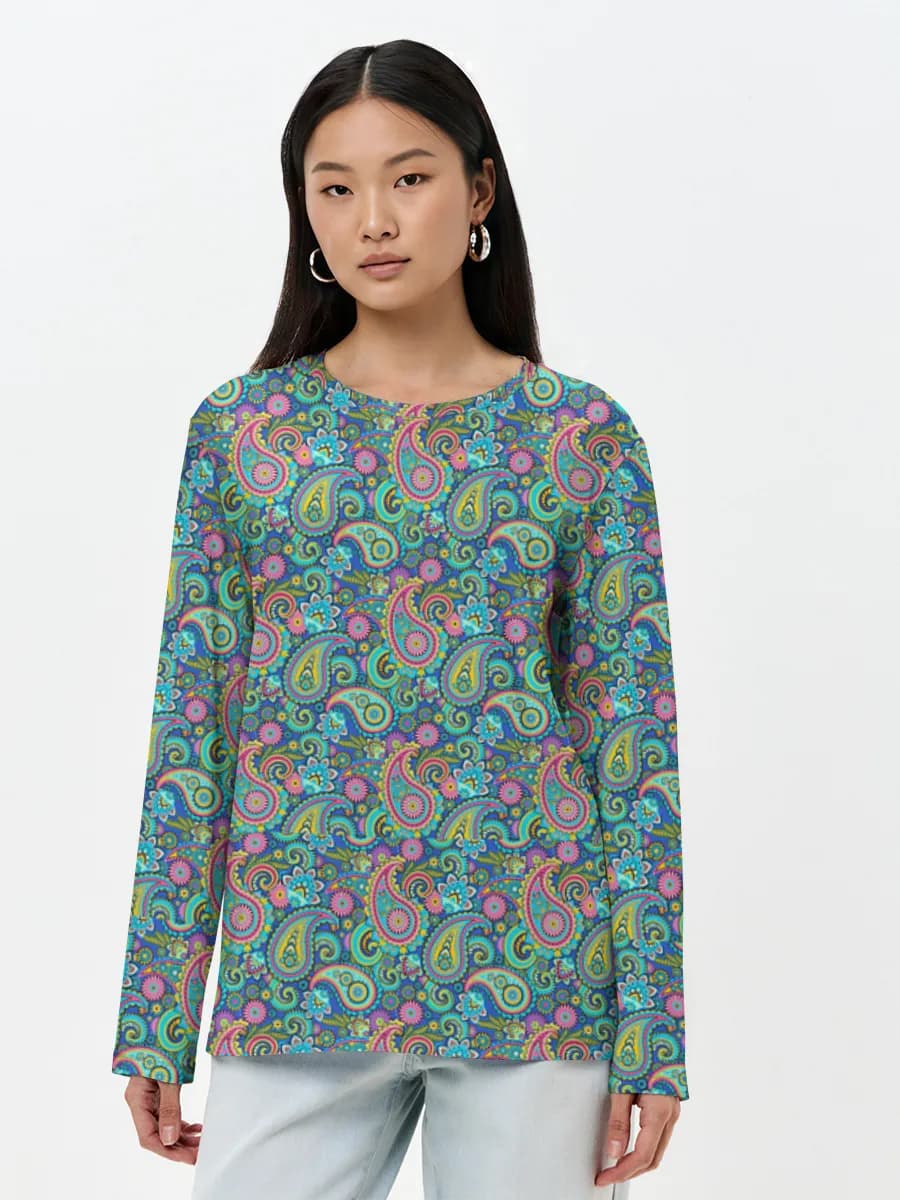Women's long sleeve shirt. Cotton