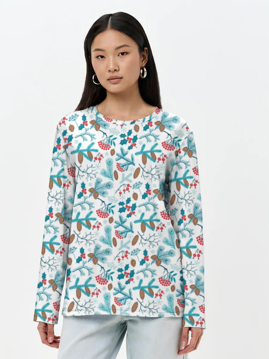 Women's long sleeve shirt. Cotton