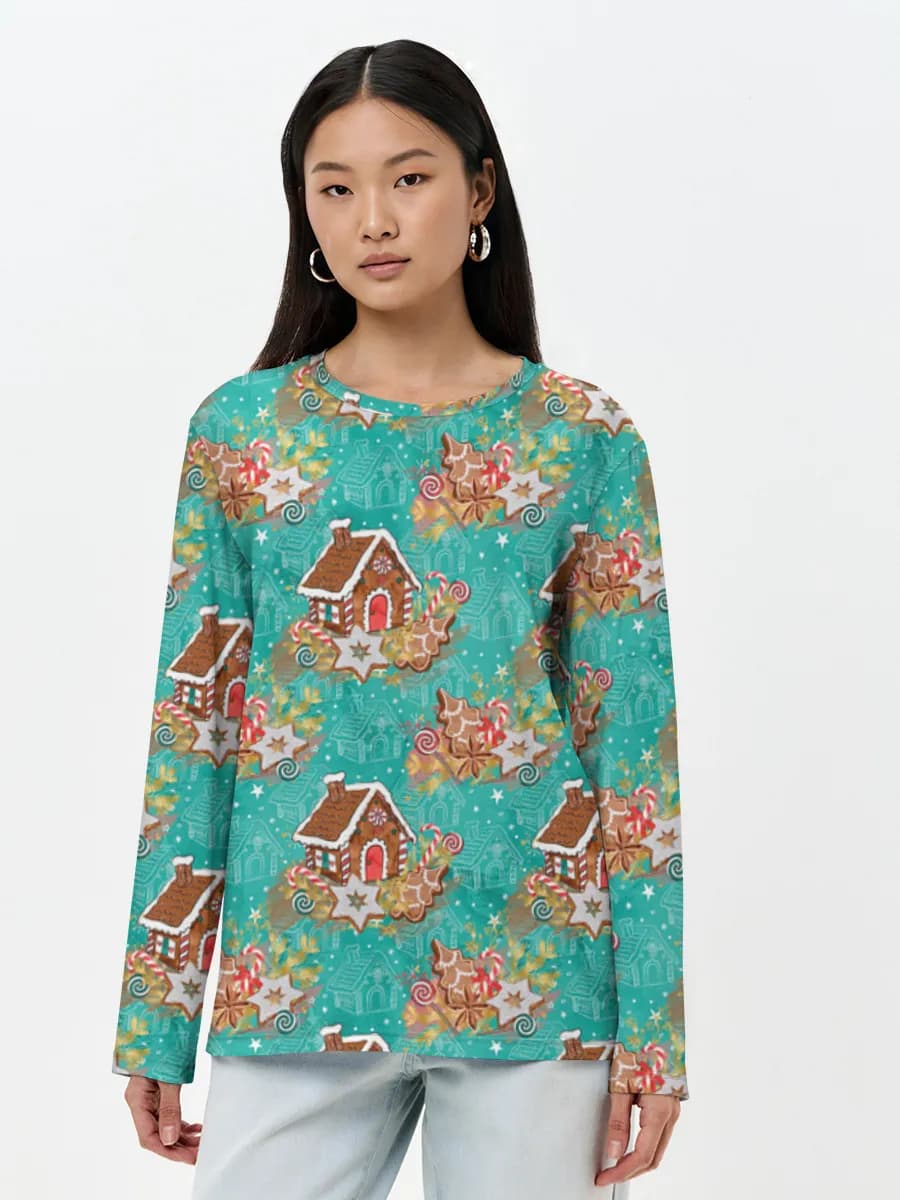 Women's long sleeve shirt. Cotton