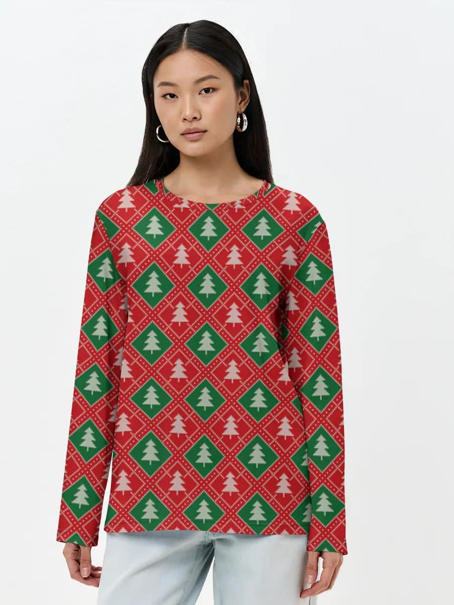 Women's long sleeve shirt. Cotton
