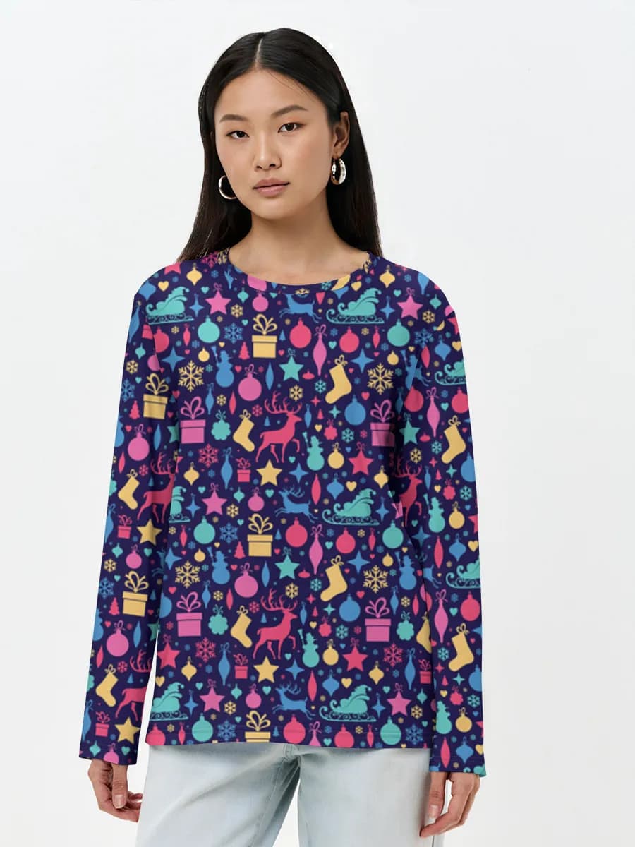 Women's long sleeve shirt. Cotton