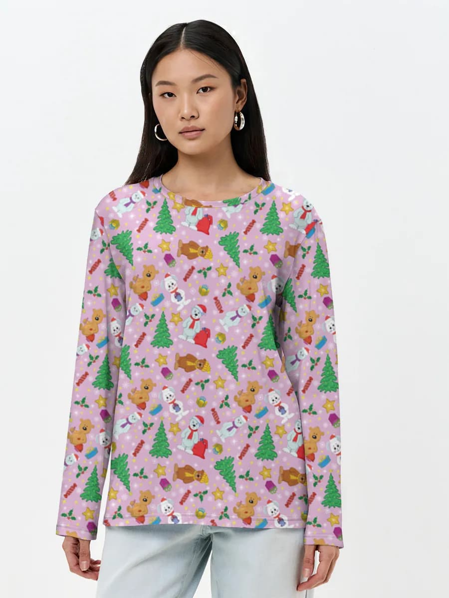 T-shirt Coton Manches Longues Femme