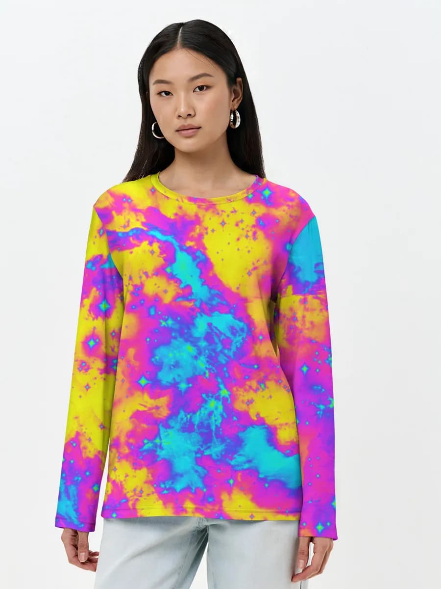 Women's long sleeve shirt. Cotton