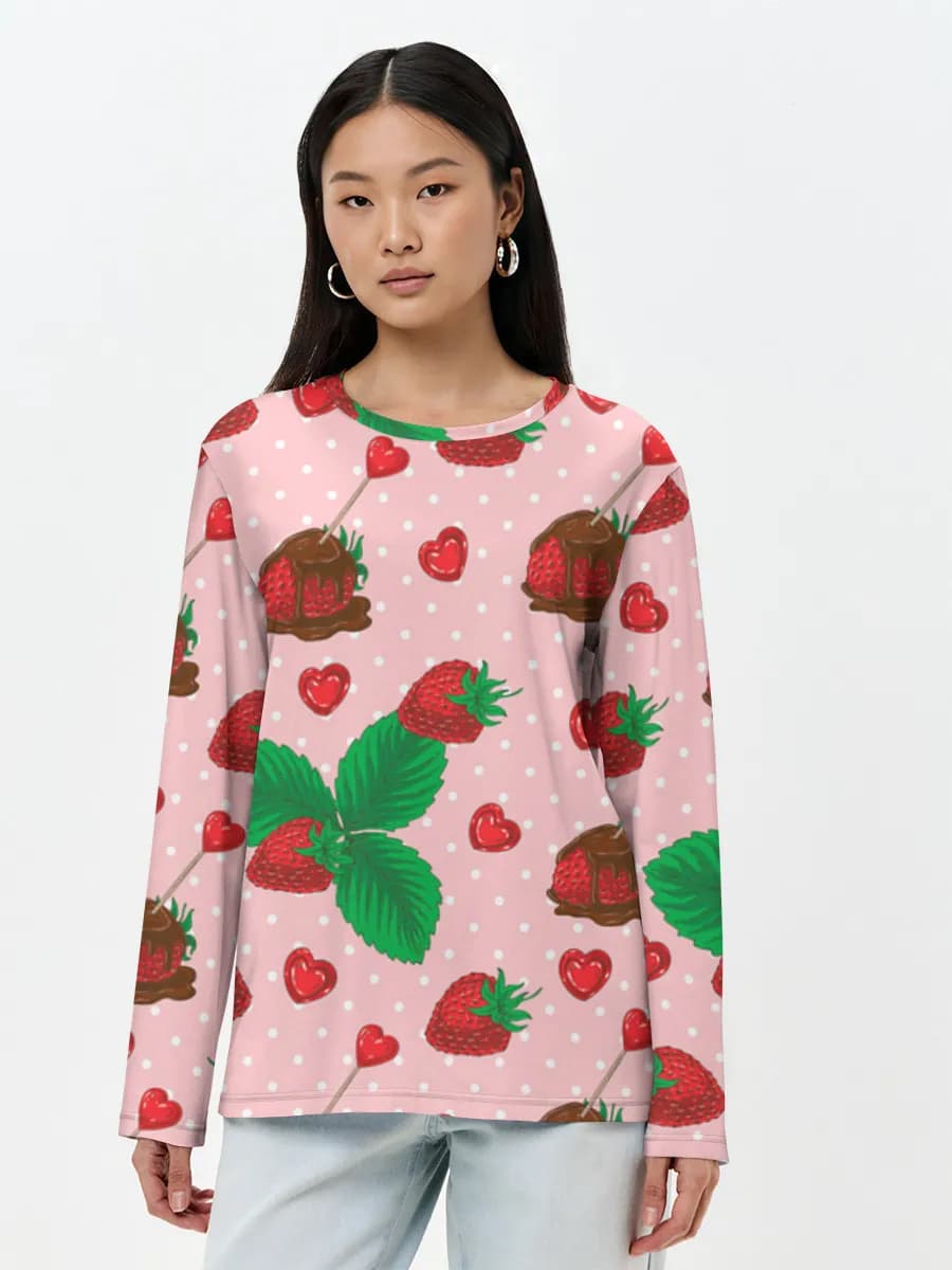 Women's long sleeve shirt. Cotton