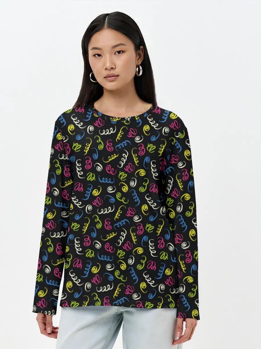 Women's long sleeve shirt. Cotton