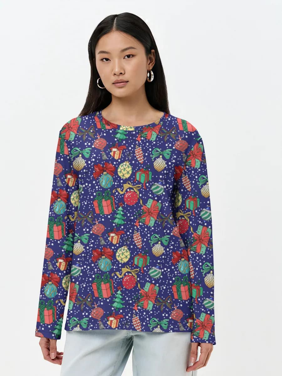 Women's long sleeve shirt. Cotton