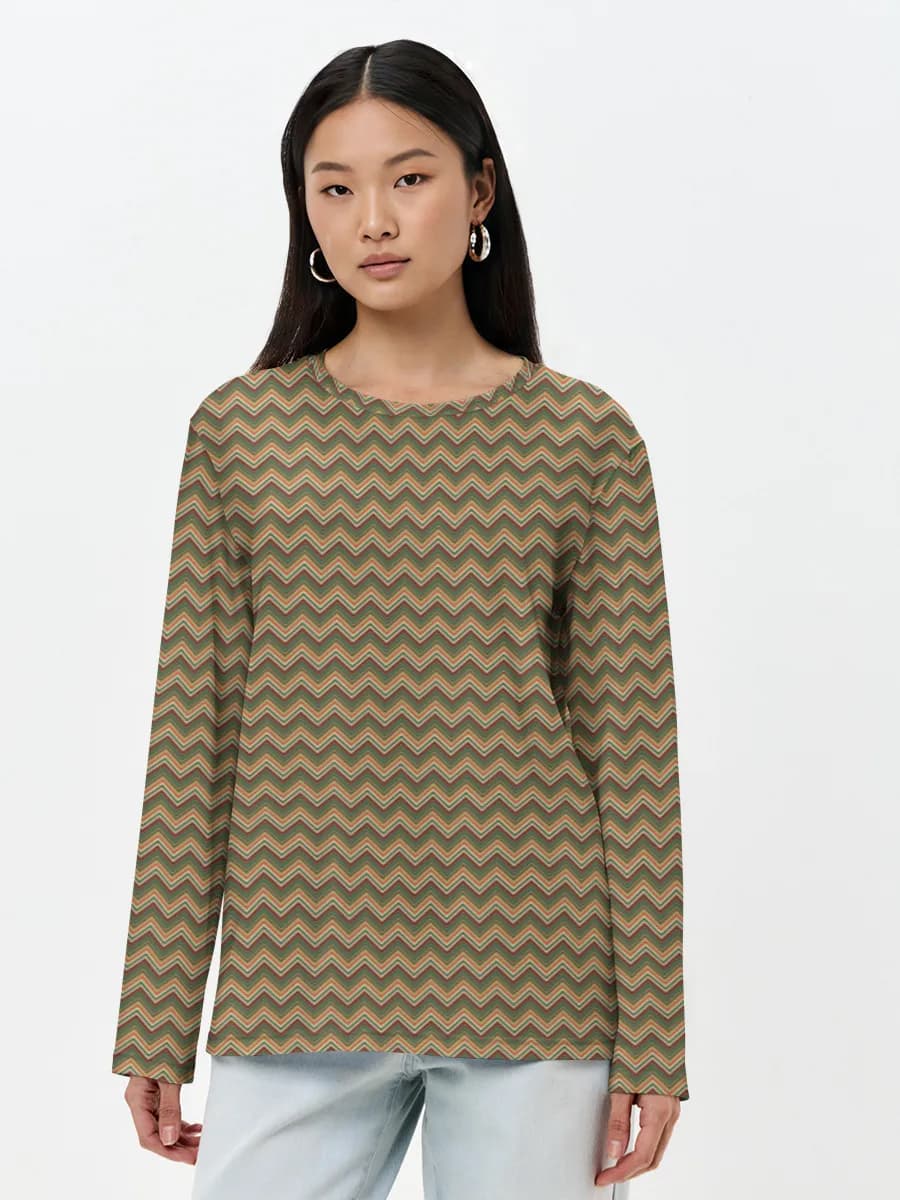 Women's long sleeve shirt. Cotton