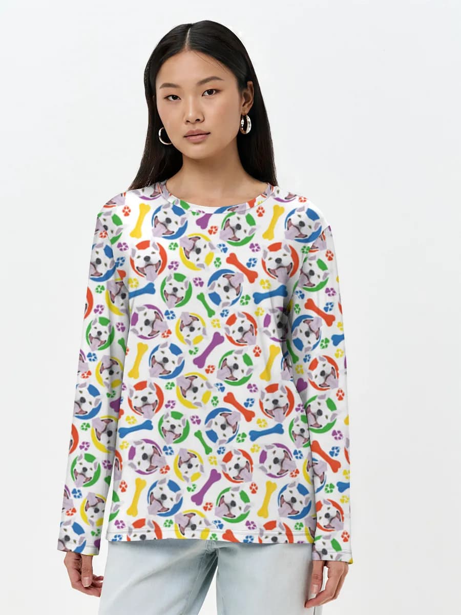 Women's long sleeve shirt. Cotton