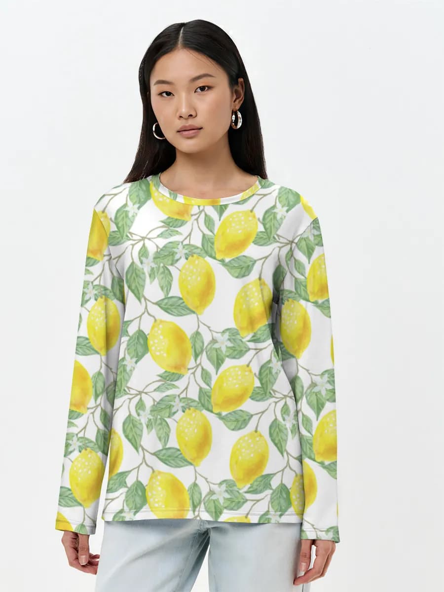 Women's long sleeve shirt. Cotton