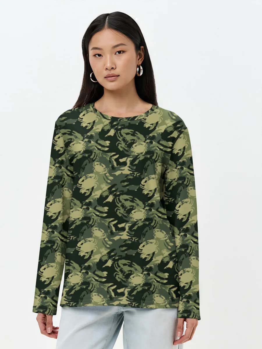 T-shirt Coton Manches Longues Femme