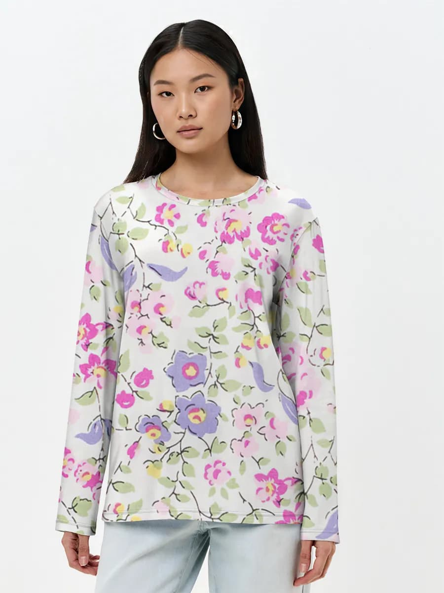 Women's long sleeve shirt. Cotton