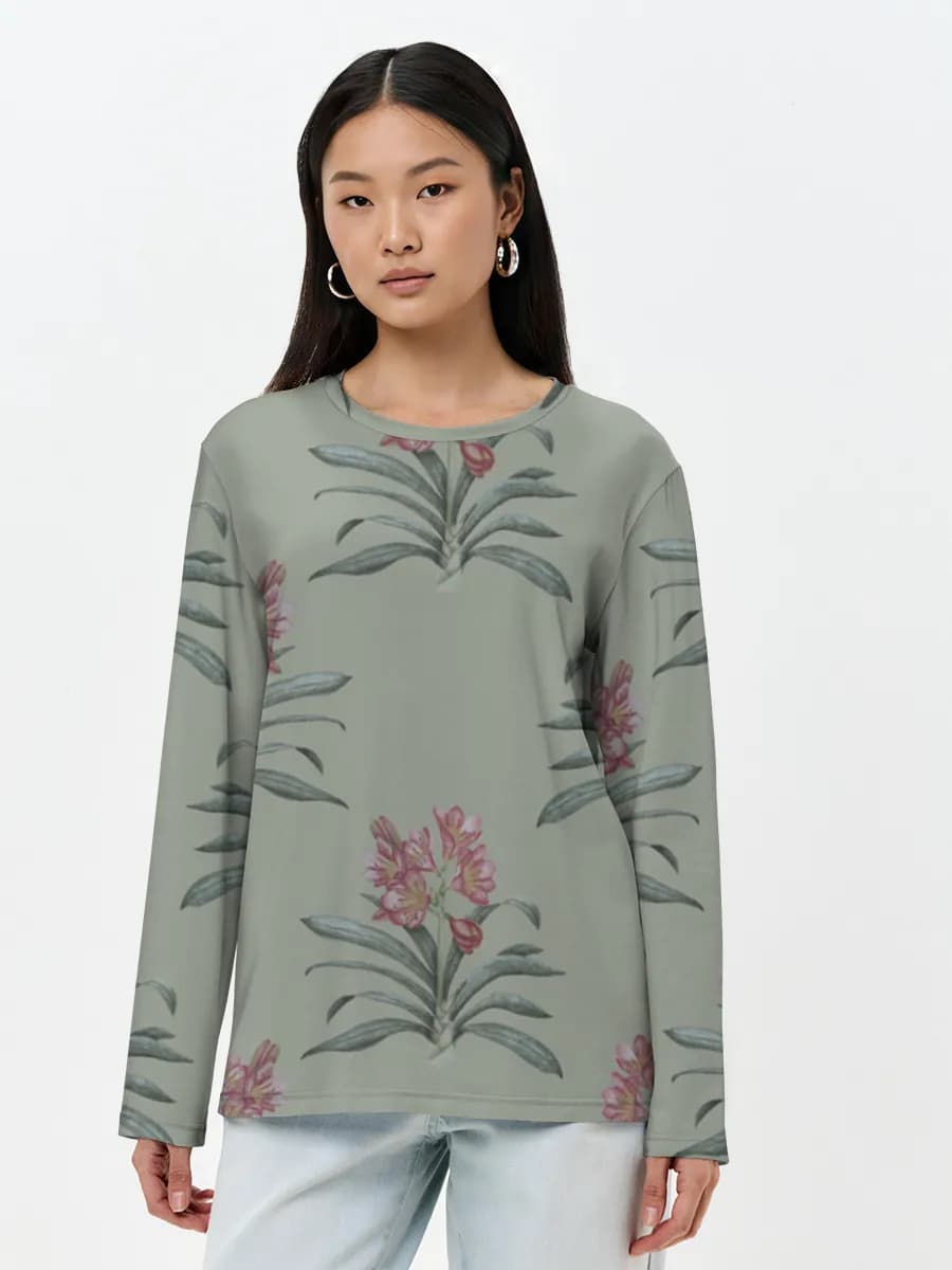 Women's long sleeve shirt. Cotton