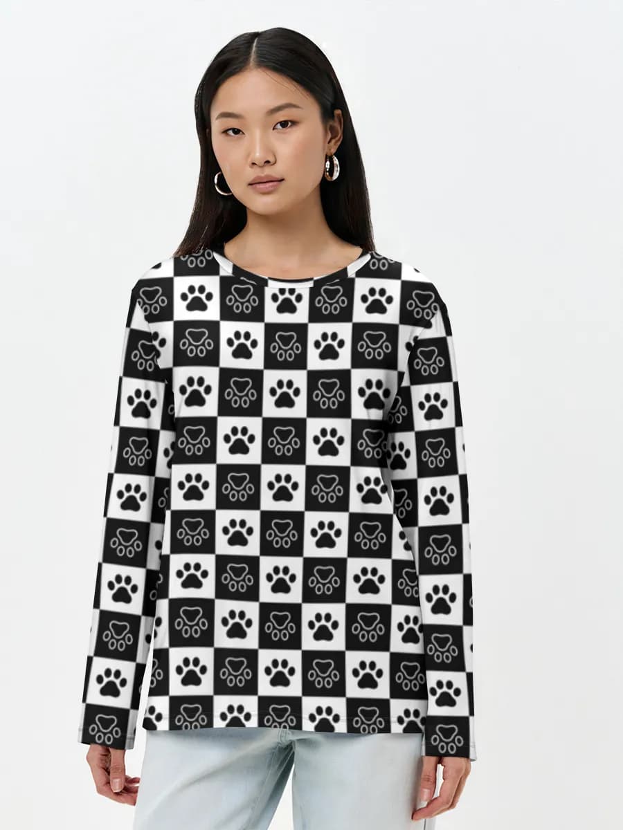 Women's long sleeve shirt. Cotton