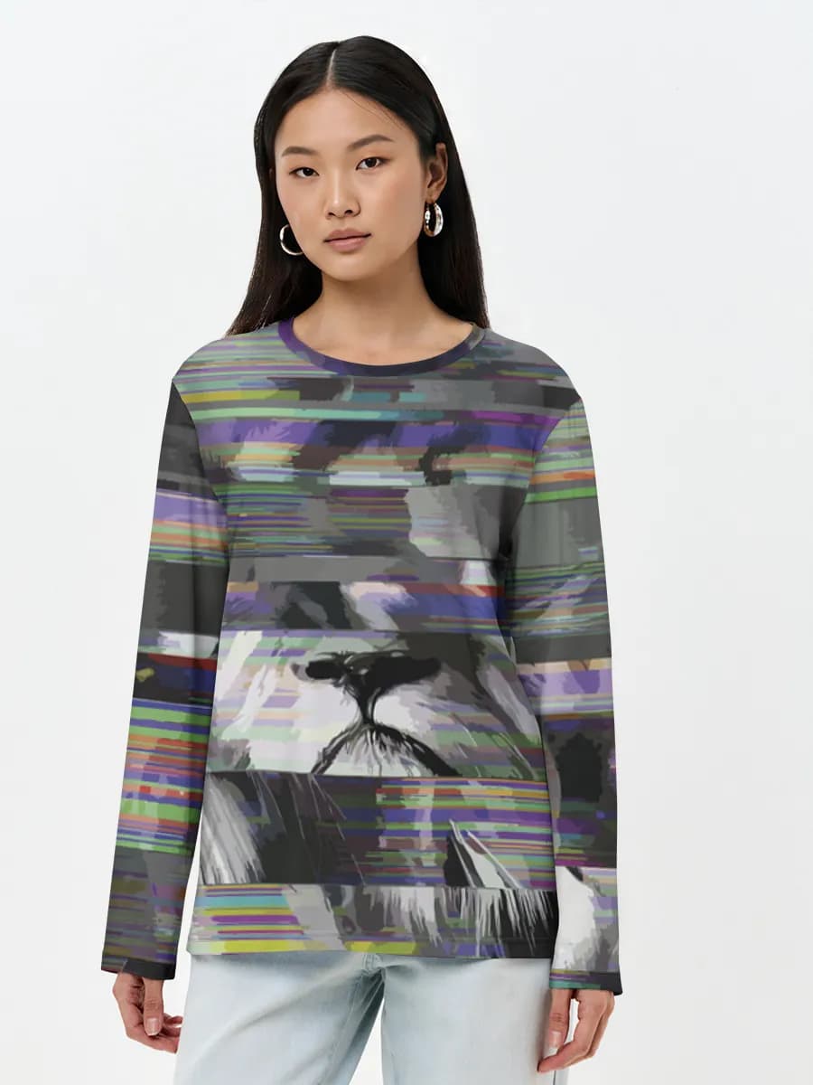 T-shirt Coton Manches Longues Femme