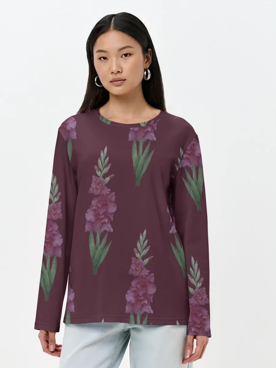 Women's long sleeve shirt. Cotton