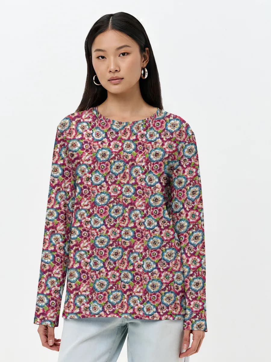 Women's long sleeve shirt. Cotton