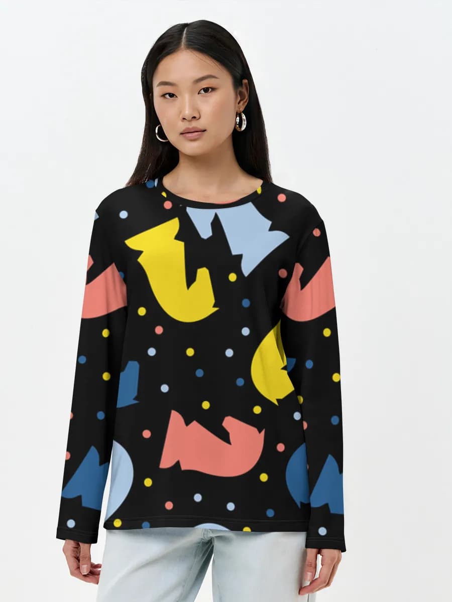 Women's long sleeve shirt. Cotton