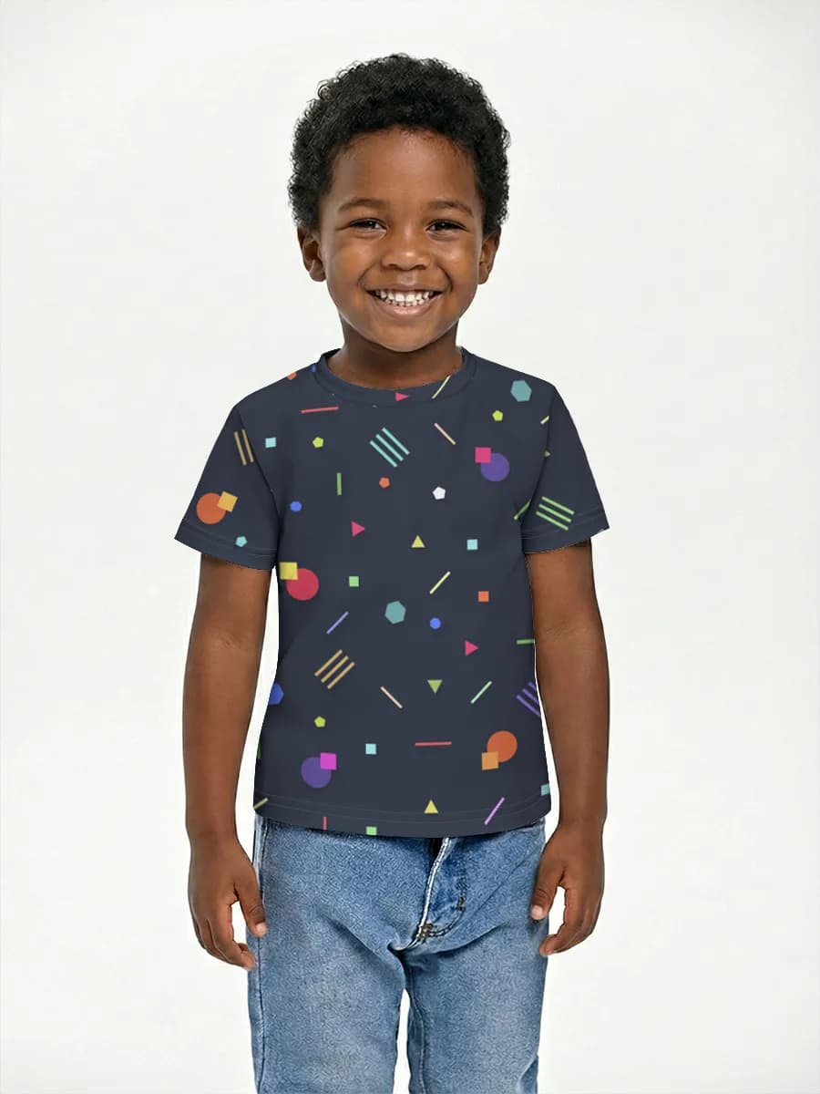 Boys' basic cotton T-shirt